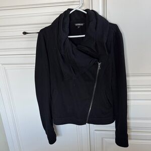 Express Women's Black Cowl Neck Jacket